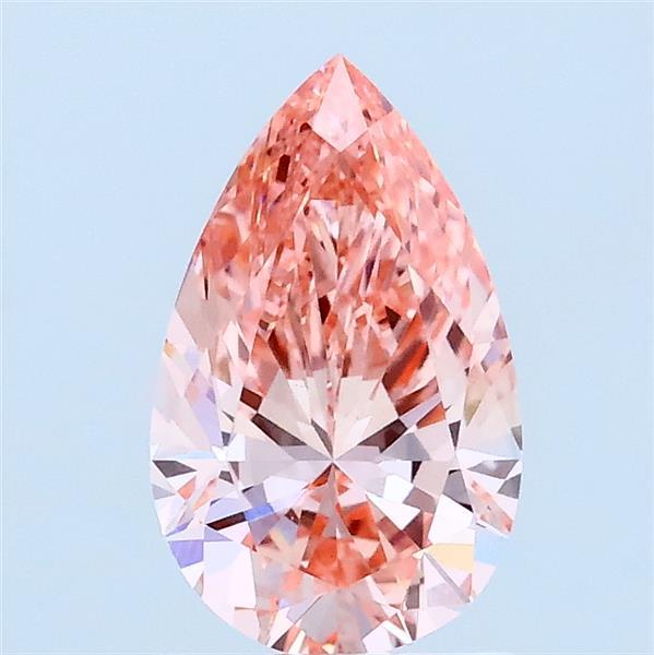 1.01ct Pear FANCY VIVID PINK VS1 Lab Created Diamond