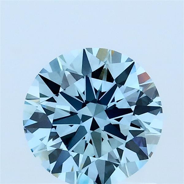 1ct Round FANCY VIVID BLUE VS2 Lab Created Diamond
