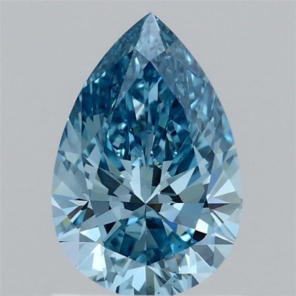 1.05ct Pear FANCY VIVID BLUE VS1 Lab Created Diamond