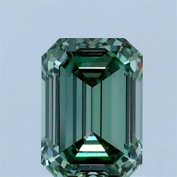1.08ct Emerald FANCY VIVID GREEN VS2 Lab Created Diamond