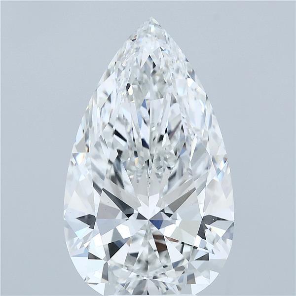 6.02ct Pear F VS1 Lab Created Diamond