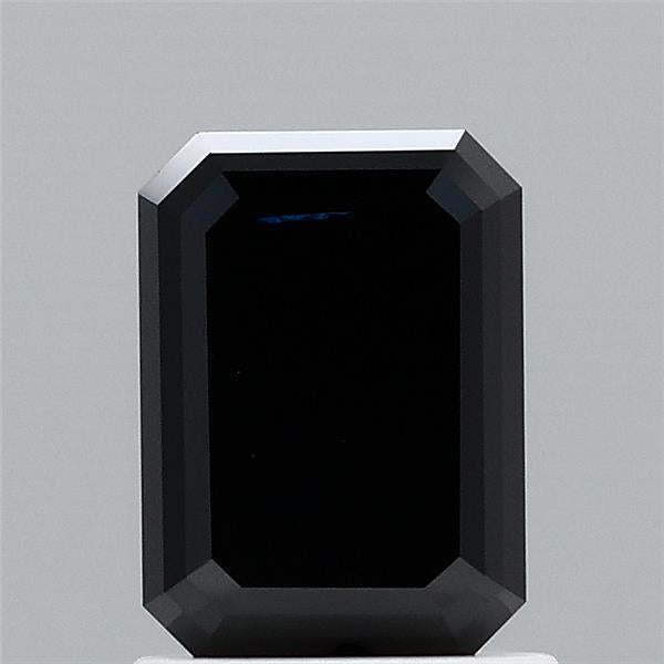 1.52ct Emerald FANCY BLACK Lab Created Diamond