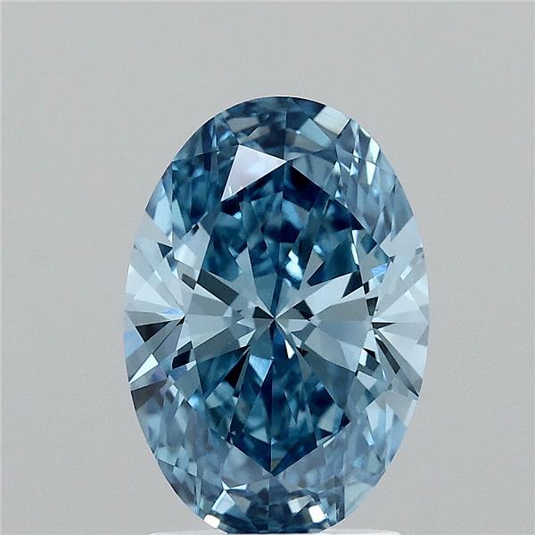 2ct Oval FANCY VIVID BLUE VS1 Lab Created Diamond