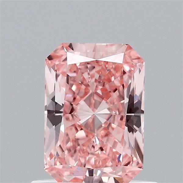 0.77ct Radiant FANCY VIVID PINK VS1 Lab Created Diamond