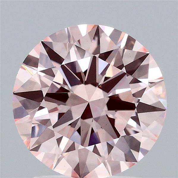 2.05ct Round FANCY PINK VS1 Lab Created Diamond