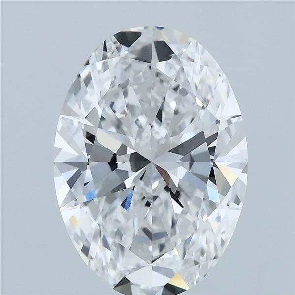 3ct Oval D VVS2 Lab Created Diamond