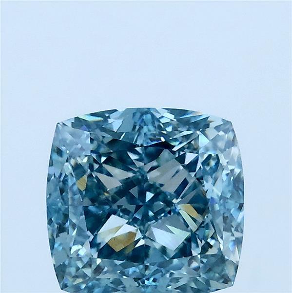 2.01ct Cushion FANCY VIVID BLUE VS1 Lab Created Diamond