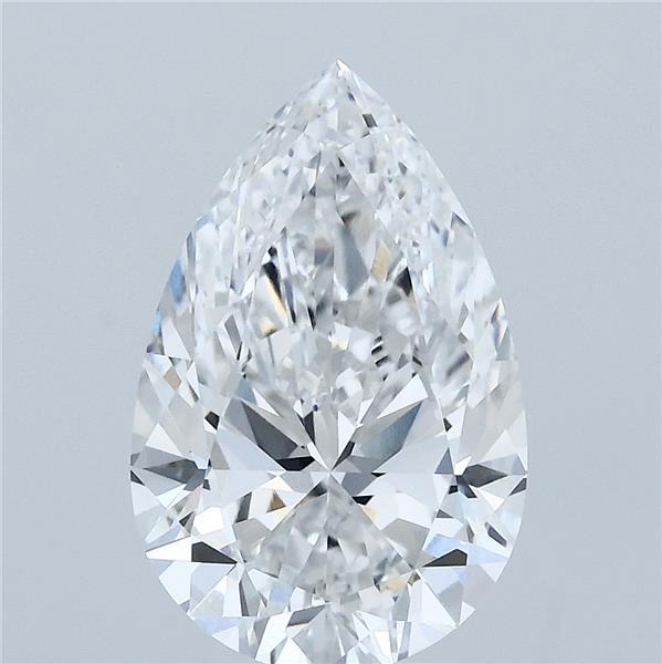 3.22ct Pear E VVS2 Lab Created Diamond