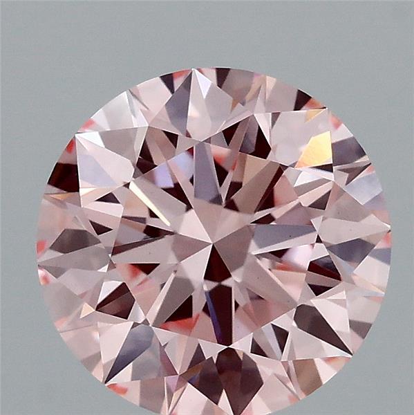 2.24ct Round FANCY INTENSE PINK VS1 Lab Created Diamond
