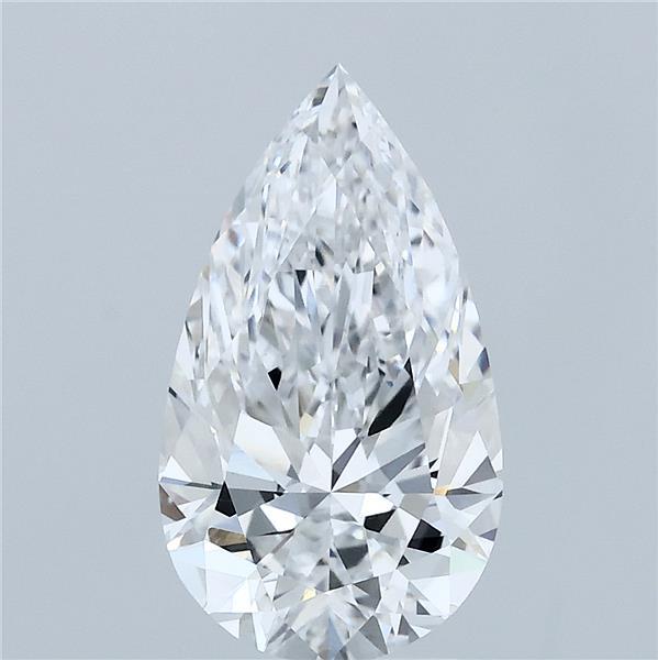 2.4ct Pear D VVS2 Lab Created Diamond