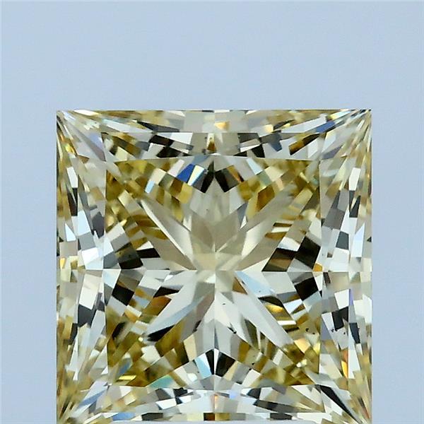 3.05ct Princess FANCY YELLOW VS2 Lab Created Diamond