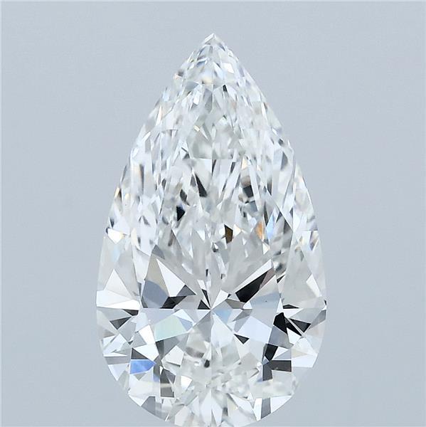 2.5ct Pear F VVS2 Lab Created Diamond