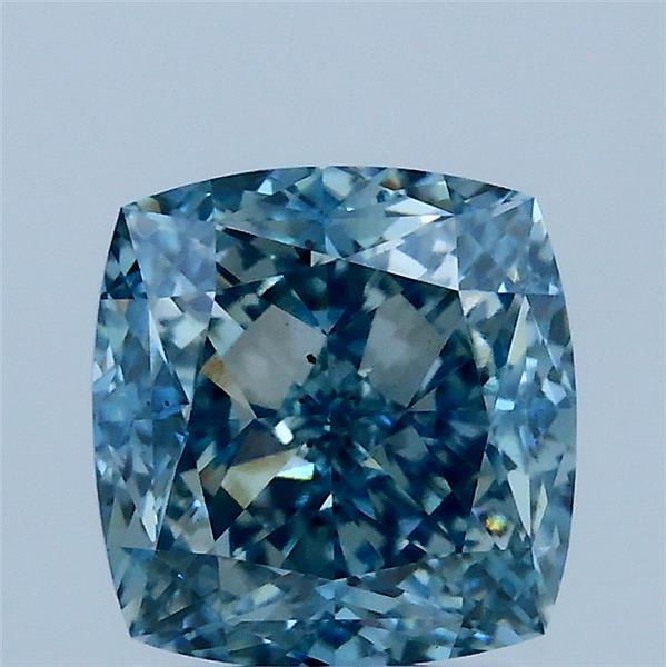 2.54ct Cushion FANCY VIVID BLUE VS2 Lab Created Diamond
