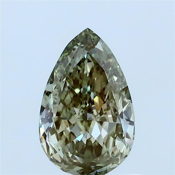 0.76ct Pear FANCY INTENSE GREEN VS1 Lab Created Diamond