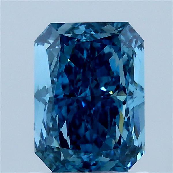 1.5ct Radiant FANCY VIVID BLUE VS1 Lab Created Diamond