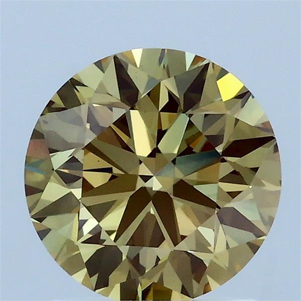 1.5ct Round FANCY INTENSE YELLOW GREENISH VS1 Lab Created Diamond