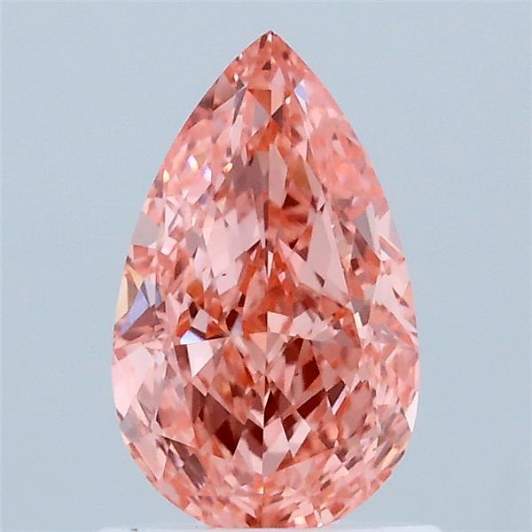 1.09ct Pear FANCY VIVID PINK VS1 Lab Created Diamond