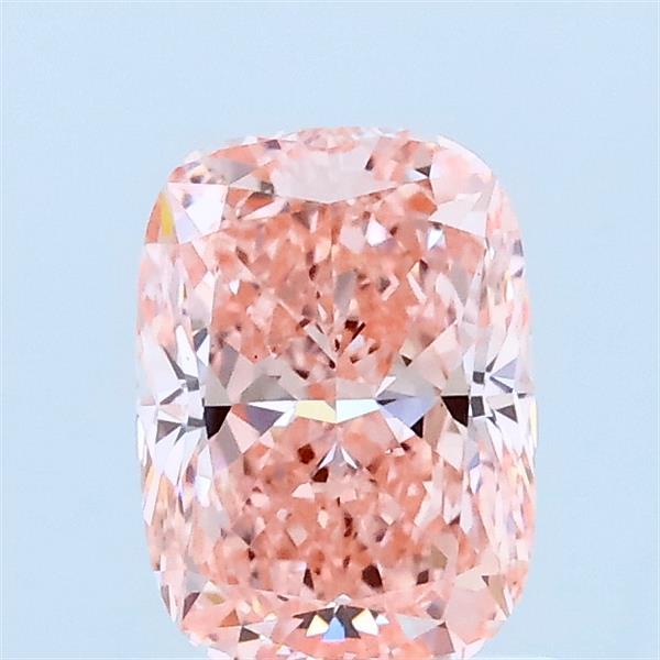 1ct Cushion FANCY VIVID PINK VS1 Lab Created Diamond