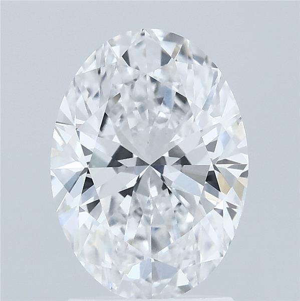 2ct Oval D VS1 Lab Created Diamond