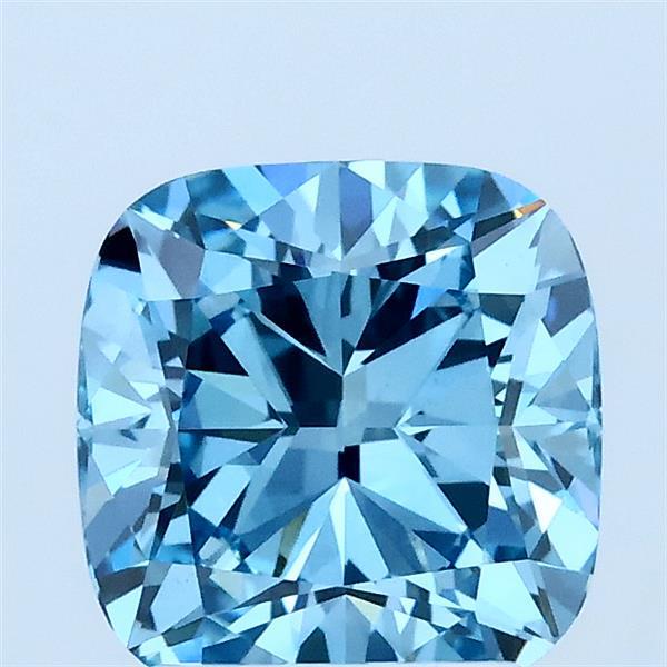 1.95ct Cushion FANCY VIVID BLUE VS1 Lab Created Diamond