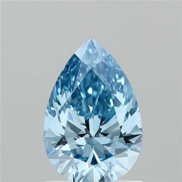 1ct Pear FANCY VIVID BLUE VS1 Lab Created Diamond