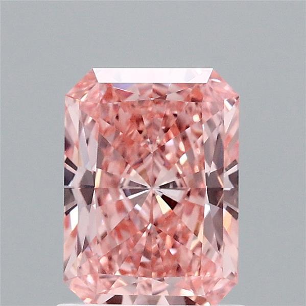 1.18ct Radiant FANCY VIVID PINK VS1 Lab Created Diamond