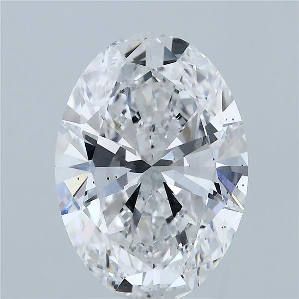3ct Oval D VS2 Lab Created Diamond