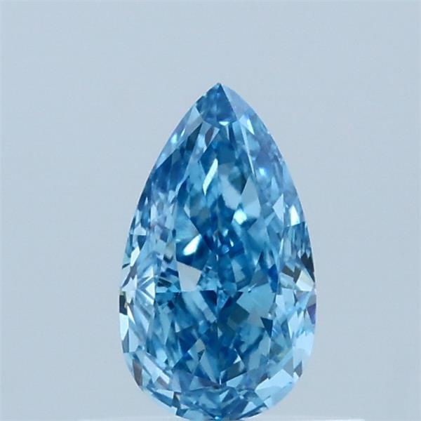 0.53ct Pear FANCY VIVID BLUE VVS2 Lab Created Diamond