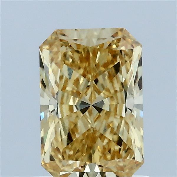 1.02ct Radiant FANCY INTENSE YELLOW VVS2 Lab Created Diamond
