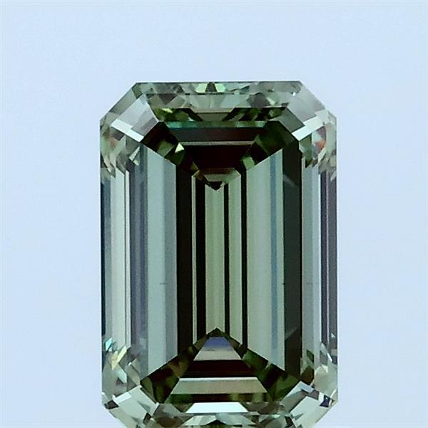 1.06ct Emerald FANCY VIVID GREEN VS1 Lab Created Diamond