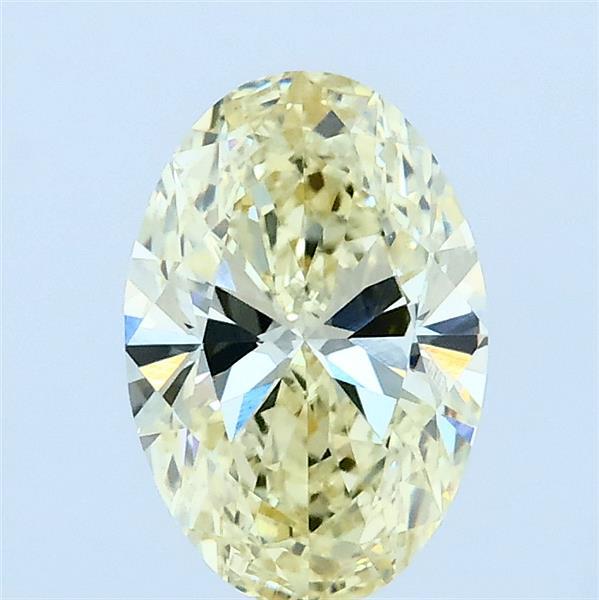 1.08ct Oval FANCY YELLOW VVS2 Lab Created Diamond