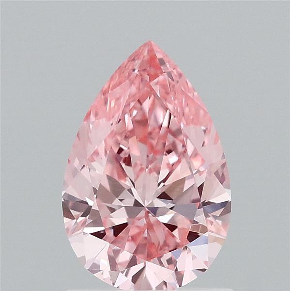 1.23ct Pear FANCY VIVID PINK VS1 Lab Created Diamond