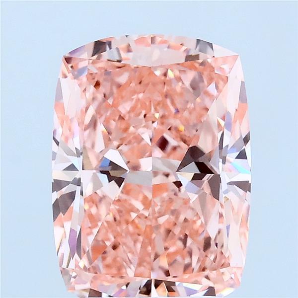 3.02ct Cushion FANCY VIVID PINK VVS2 Lab Created Diamond