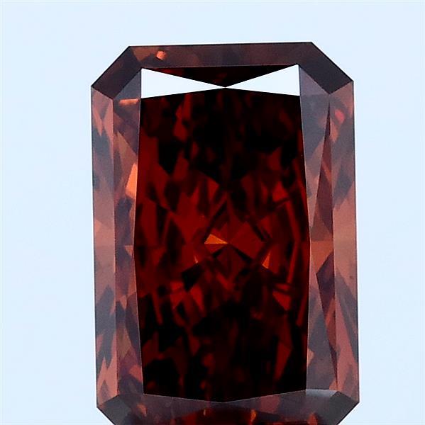 2ct Radiant FANCY DEEP ORANGE VS1 Lab Created Diamond
