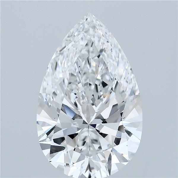 4.08ct Pear D VVS2 Lab Created Diamond