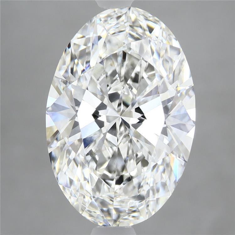 4.6ct Oval F VVS2 Lab Created Diamond