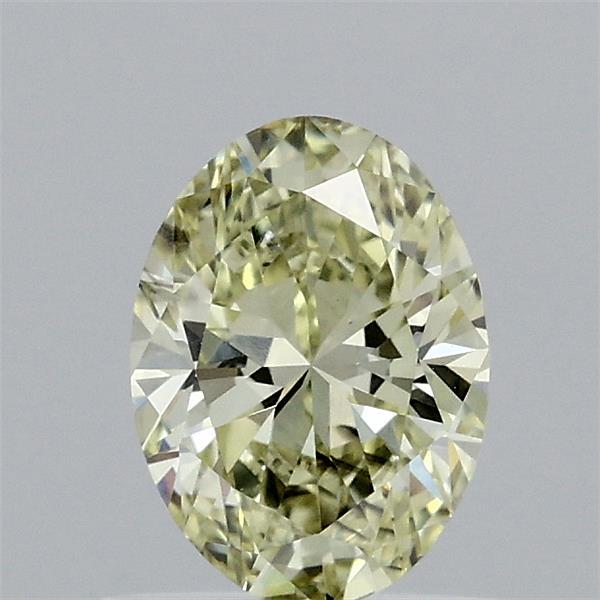 0.7ct Oval FANCY YELLOW VS2 Lab Created Diamond