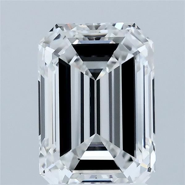 2.1ct Emerald F VVS2 Lab Created Diamond