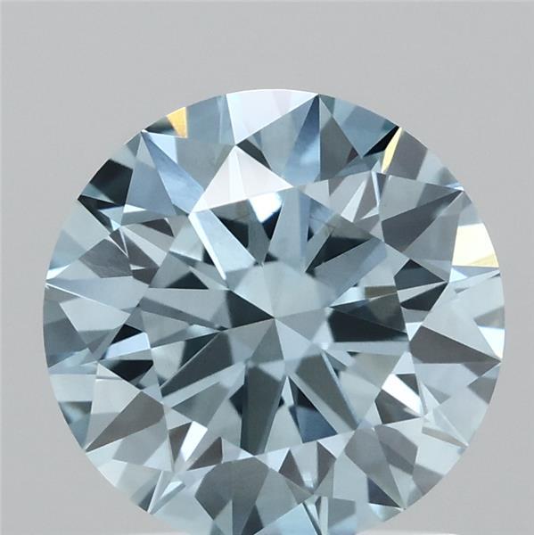 1.4ct Round FANCY VIVID BLUE VS2 Lab Created Diamond