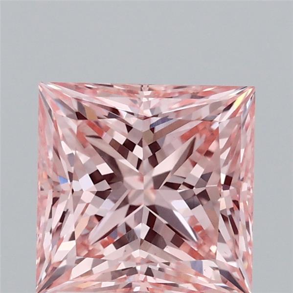 2.03ct Princess FANCY INTENSE PINK VS1 Lab Created Diamond