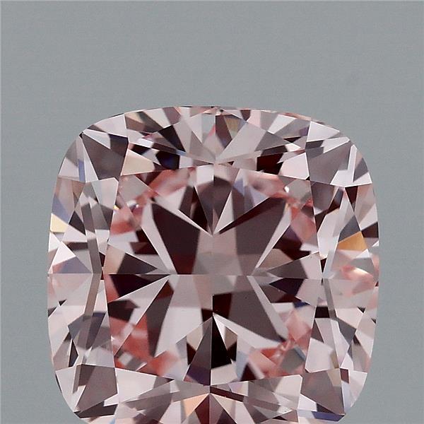 3.08ct Cushion FANCY INTENSE PINK VS1 Lab Created Diamond