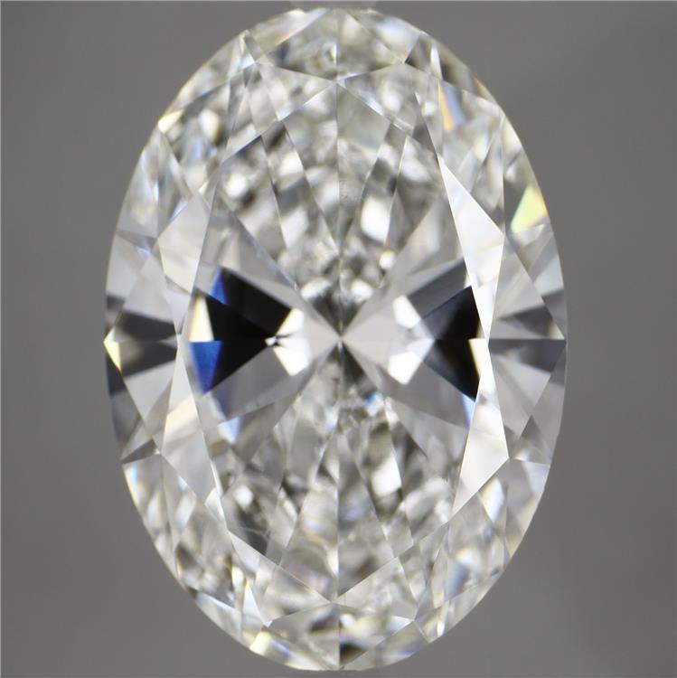 6.02ct Oval F VVS2 Lab Created Diamond