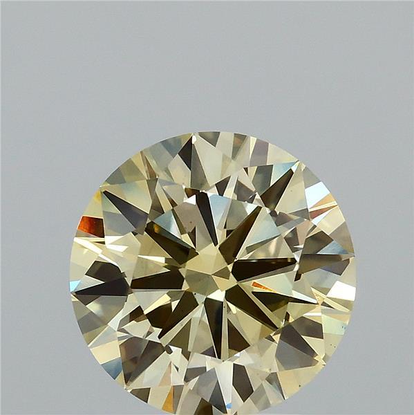 3ct Round FANCY YELLOW VS1 Lab Created Diamond