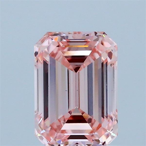 1.04ct Emerald FANCY INTENSE PINK VS1 Lab Created Diamond