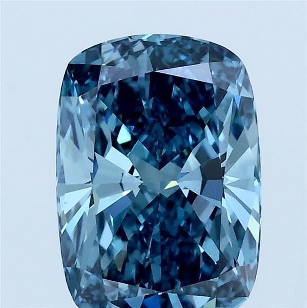 1.93ct Cushion FANCY VIVID BLUE VS1 Lab Created Diamond