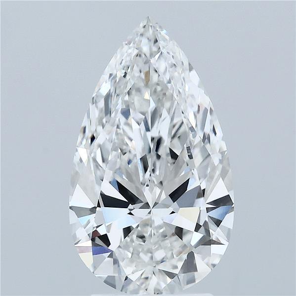 3ct Pear F VVS2 Lab Created Diamond
