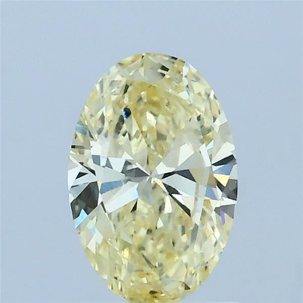 0.83ct Oval FANCY INTENSE YELLOW VVS2 Lab Created Diamond