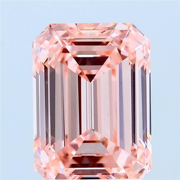 2.02ct Emerald FANCY VIVID PINK VS1 Lab Created Diamond