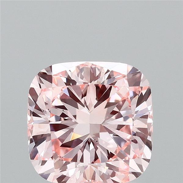 2.16ct Cushion FANCY INTENSE PINK VS2 Lab Created Diamond