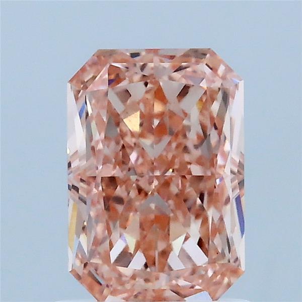 1.51ct Radiant FANCY VIVID PINK VS1 Lab Created Diamond